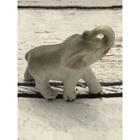 Vintage Gray Elephant Figurine - Picture 3 of 7